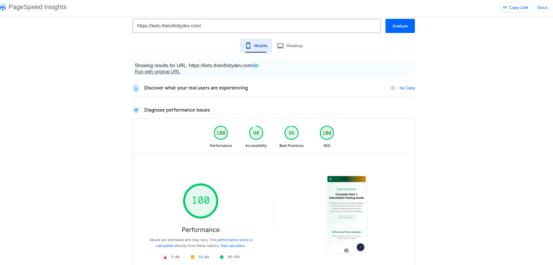 SEO Performance